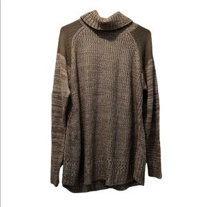 Jason Maxwell woman’s long sleeve turtleneck neck brown sweater woman’s …